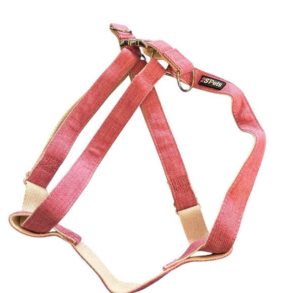 2S2 Pets 100% Organic Hemp and Organic Cotton Harness for Dogs Sz L Pink 50-90# - Picture 2 of 5